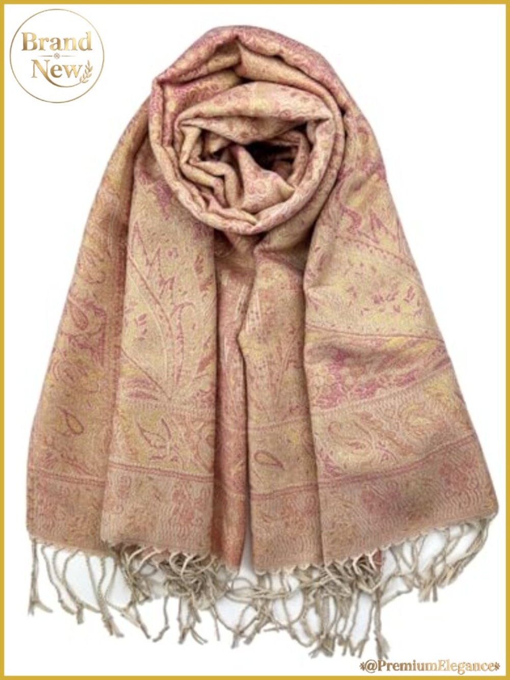 Pashmina Silk Scarf Shawl Wrap Ethnic Paisley